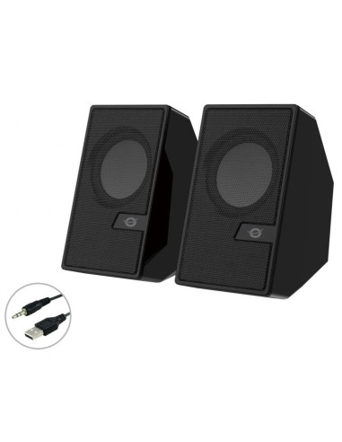 Altavoces conceptronic bjorn02b - 6w - negro