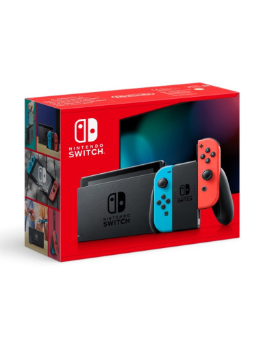 Consola nintendo switch azul neon - rojo neon v2 ( packaging nuevo )