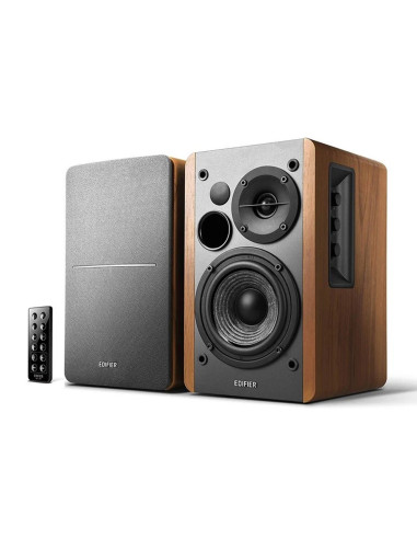 Altavoces edifier r1280db marron 21w x 2 bluetooth - rca - aux - opt