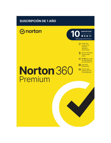 Antivirus norton 360 premium 75gb español 1 usuario 10 dispositivos 1 año caja generic rsp mm gum