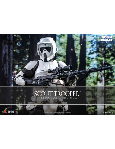 Figura 1 - 6 hot toys scout trooper movies masterpiece series -  star wars the return of the jedi