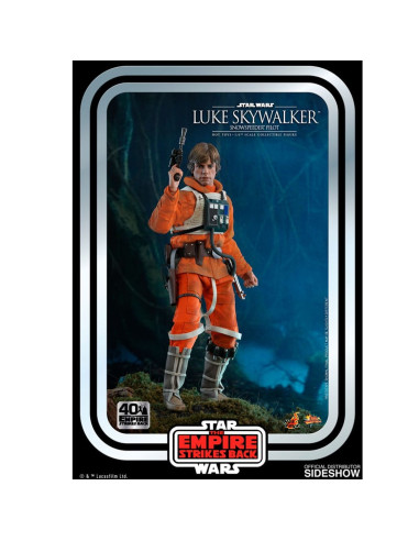 Figura hot toys 1 - 6 luke skywalker (snowspeeder pilot) movie masterpiece series - star wars: the empire strikes back 40th ann