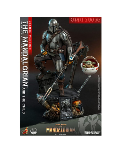 Set figuras  1 - 4  hot toys the mandalorian and the child (deluxe)