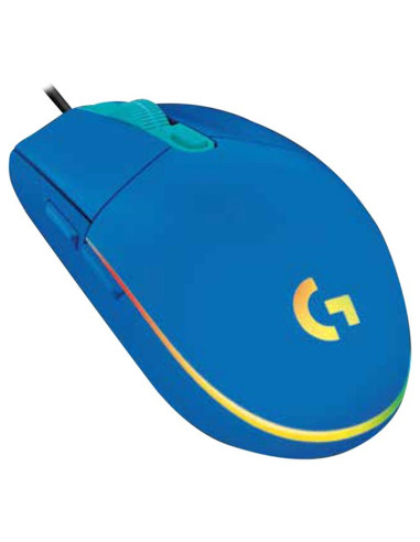 Mouse raton logitech g102 lightsync azul gaming 8.000 dpi 6 botones