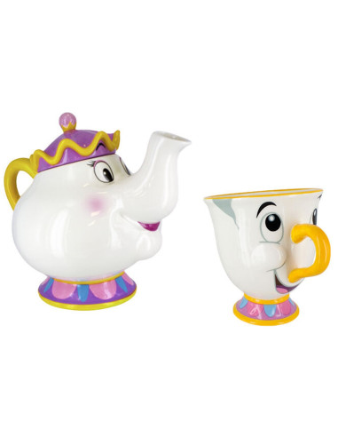 Pack paladone disney la bella y la bestia tetera mrs potts y taza chip