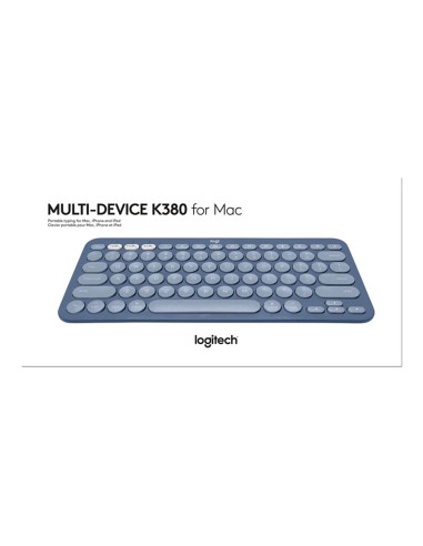 Teclado logitech k380 multi - device para mac bluetooth arandano español