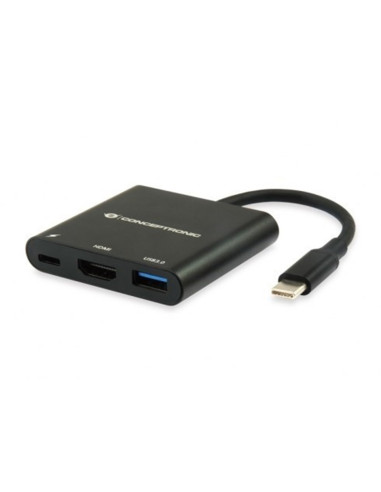 Adaptador conceptronic usb tipo c a hdmi - usb 3.0 - usb tipo c