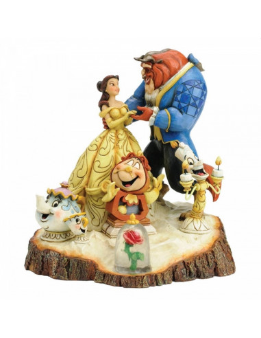 Figura enesco disney la bella y la bestia by heart