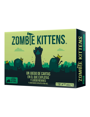 Juego de mesa exploding kittens zombie kittens edad recomendada 7 años