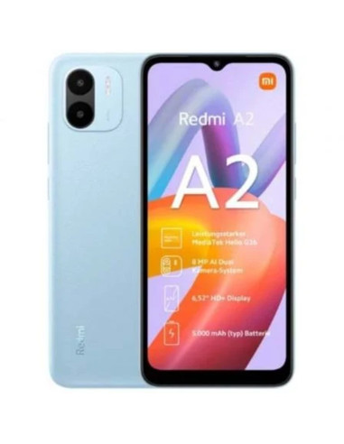 Telefono movil smartphone xiaomi redmi a2 - 2gb - 32gb - 6.52pulgadas - azul