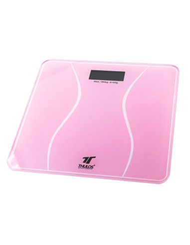 Bascula de baño thulos th - bd119 rosa carga maxima 180kg