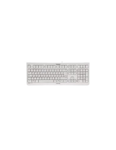 Teclado cherry kc 1000 silencioso usb ultra slim blanco