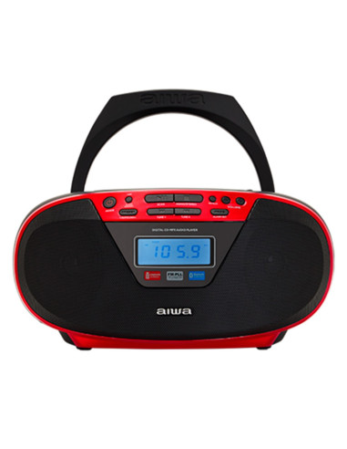 Radio cd portatil aiwa bbtu - 400rd 6w rms usb bluetooth