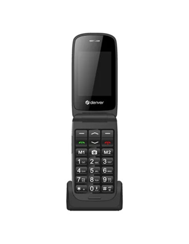 Telefono movil denver 2.4pulgadas - sms - dual band - dual sim - camara - boton sos - para mayores