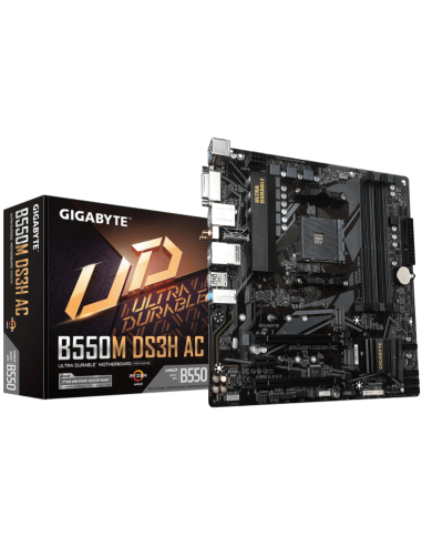 Placa base gigabyte b550m ds3h ac am4 matx 4xddr4