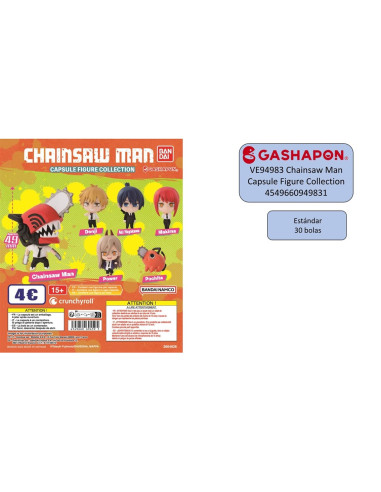 Set gashapon figuras bandai lote 30 articulos chainsaw man capsule figure