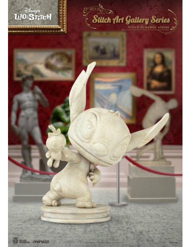 Figura beast kingdom mini egg attack disney art gallery stitch estátua dinámica