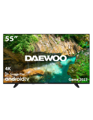 Tv daewoo 55pulgadas led 4k uhd - 55dm62ua - android smart tv - wifi - hdr - hlg - hdmi - usb - bluetooth - tdt2 - satelite - c