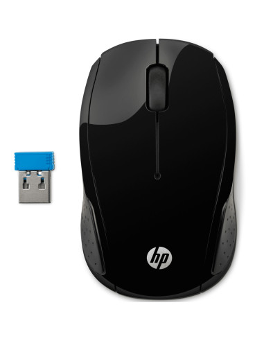 Mouse raton hp optico wireless inalambrico 220 negro