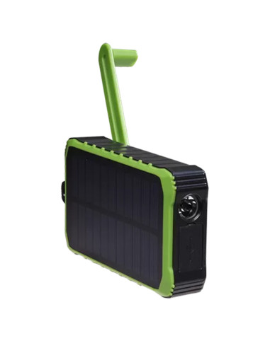 Powerbank solar denver con dinamo de manivela 10000mah