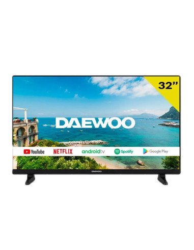 Tv daewoo 32pulgadas led hd ready - 32dm63ha - android smart tv