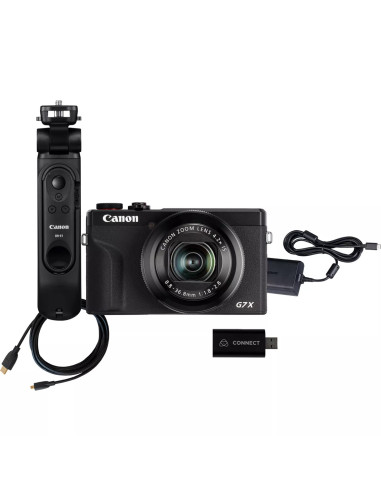 Camara digital canon powershot g7 x mark iii premium live stream kit 20.1mpx negro