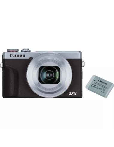 Camara digital canon powershot g7 x mark iii bk battery kit 20.1mpx plata