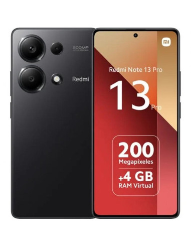 Movil xiaomi redmi note 13 pro - 8gb - 256gb - 6.67pulgadas - negro