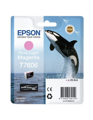 Cartucho tinta epson surecolor sc - p600 magenta claro