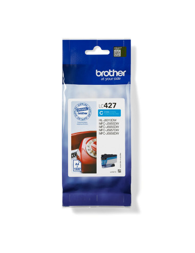 Cartucho tinta brother lc427c cian 1500 paginas