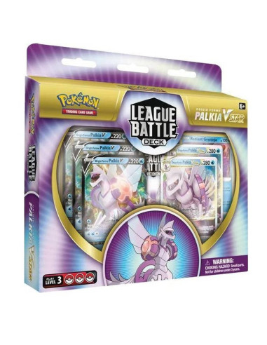 Juego de cartas pokemon tcg baraja de combate de liga palkia vmax español