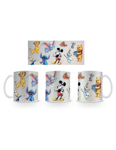 Taza pyramid disney personajes mix 315 ml