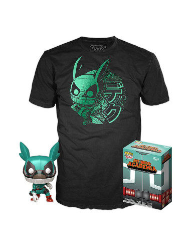 Pop & tee my hero academia deku funko + camiseta talla m