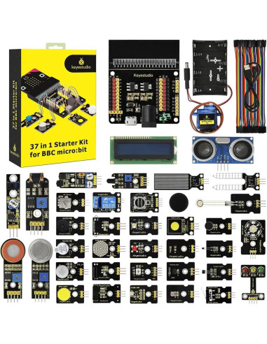 Starter kit sensores y actuadores micro:bit keyestudio 37 en 1