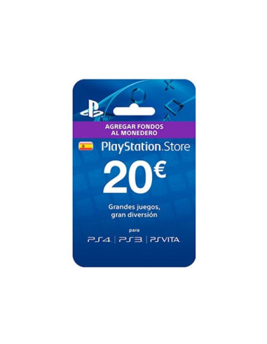 Tarjeta prepago monedero sony playstation live card 20 euros