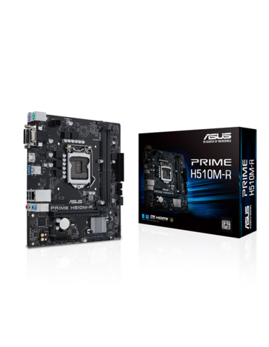 Placa base asus intel prime h510m - r socket 1200 ddr4 x2 max 64gb 2933 mhz d - sub dvi - d hdmi  matx