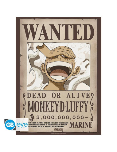 Poster gb eye one piece wanted luffy wano