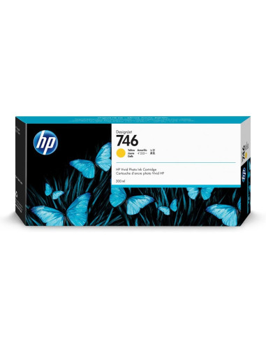 Cartucho tinta hp designjet 746 de 300 ml amarilla