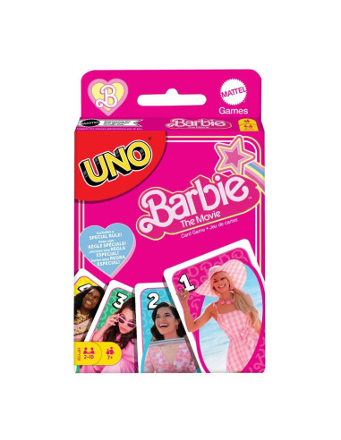 Juego de cartas uno barbie