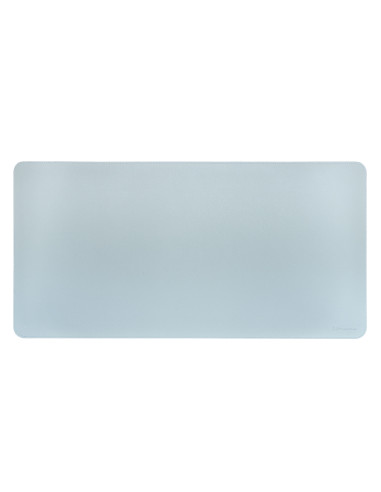 Phoenix matepad alfrombrilla escritorio ratón pu 80 x 40 cm antideslizante impermeable materíal simil cuero azul - gris