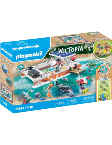 Playmobil plataforma para análisis del arrecife