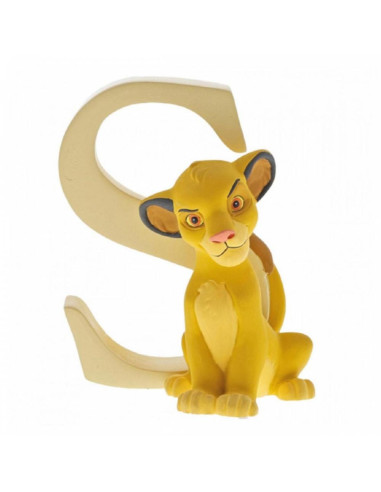 Figura enesco disney el rey león simba letra s