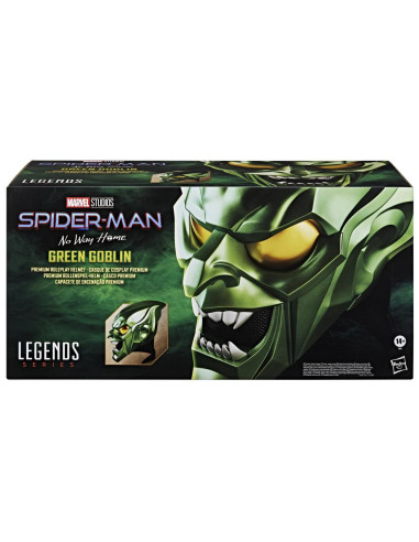 Casco premium hasbro marvel legends series spider - man: no way home green goblin