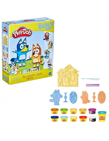 Playset hasbro play - doh bluey