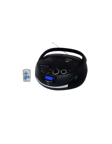 Radio cd mp3 portatil nevir nvr - 480ub negro - bluetooth