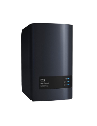 Servidor nas wd western digital my cloud ex2 ultra 1gb ram  4tb 2 bahias raid ethernet gigabit wdbvbz0040jch