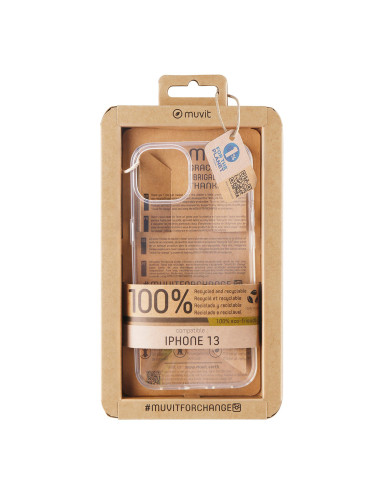 Funda muvit recycletek para apple iphone 13 transparente