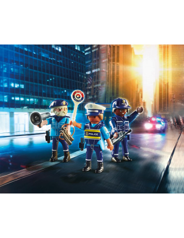 Playmobil ciudad set figuras policias