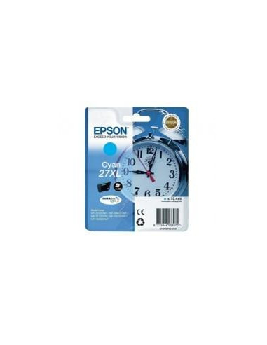 Cartucho tinta epson t271240 27xl cian wf - 3620 - 3460dtwf - dwf -  despertador