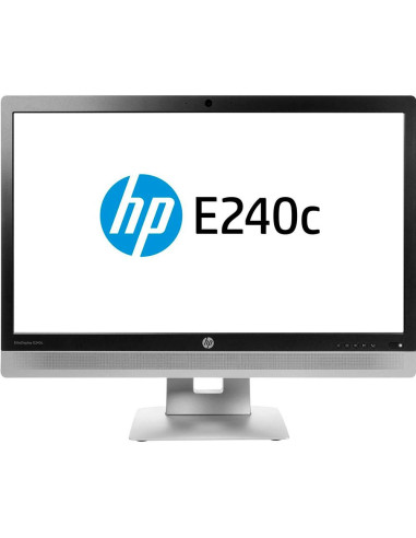 Monitor reacondicionado led hp e240c 23.8pulgadas fullhd - multimedia - webcam - hdmi - vga - dp - negro - plata